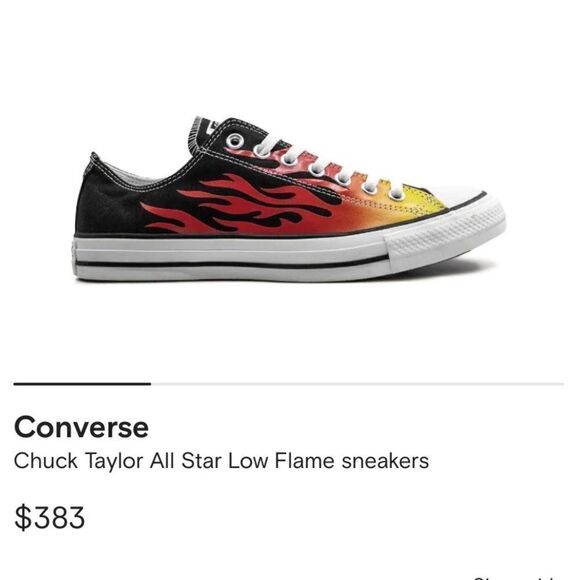 Rare Converse Chuck Taylor All Star Low 'Flame' Rare Unisex - Picture 15 of 15